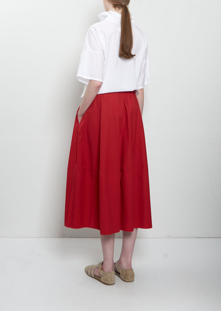 Gea Clara Poplin Skirt — Magenta