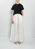Dalla Clara Poplin Pant — Panna