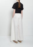 Dalla Clara Poplin Pant — Panna