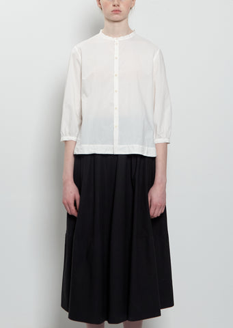 Micra Sushi Light Poplin Blouse — Panna