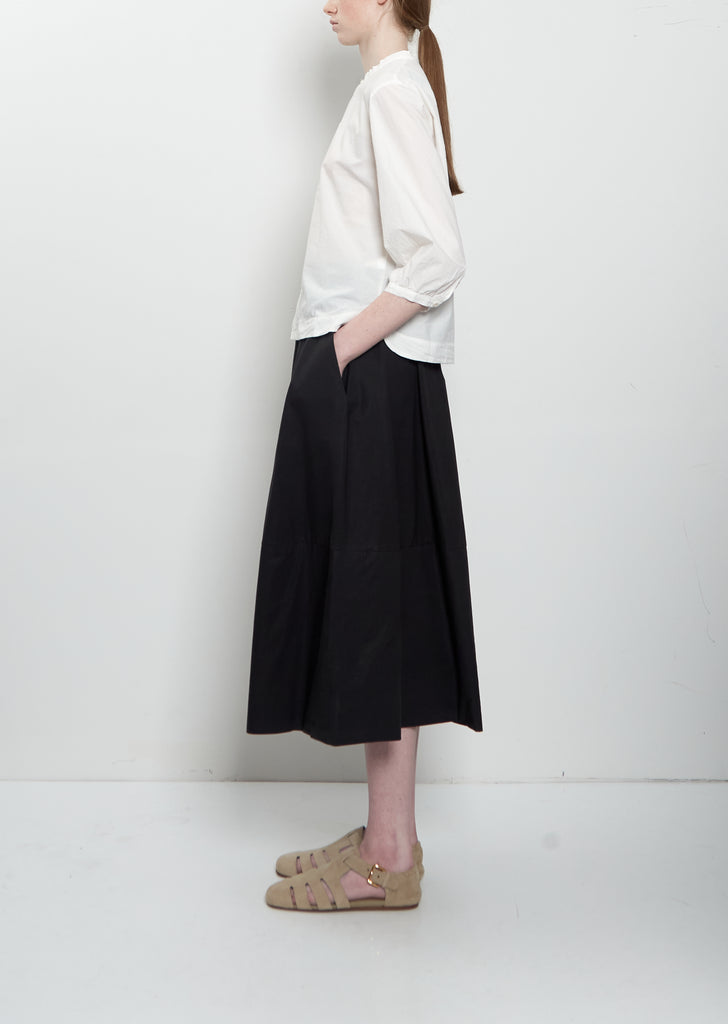 Gea Clara Poplin Skirt — Black