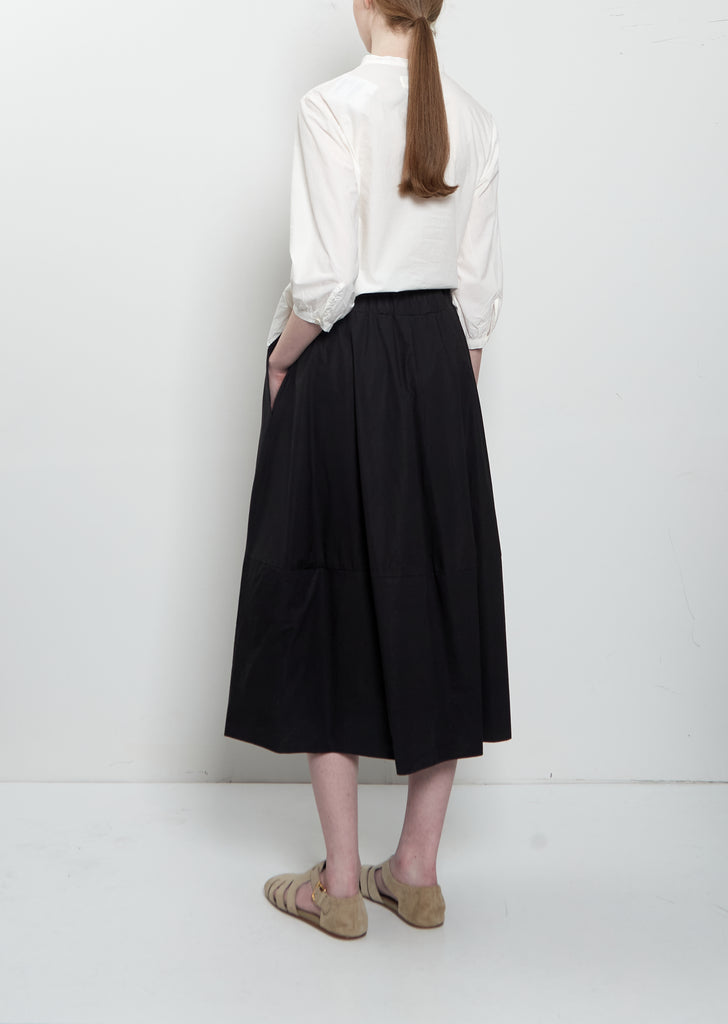 Gea Clara Poplin Skirt — Black
