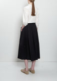 Gea Clara Poplin Skirt — Black