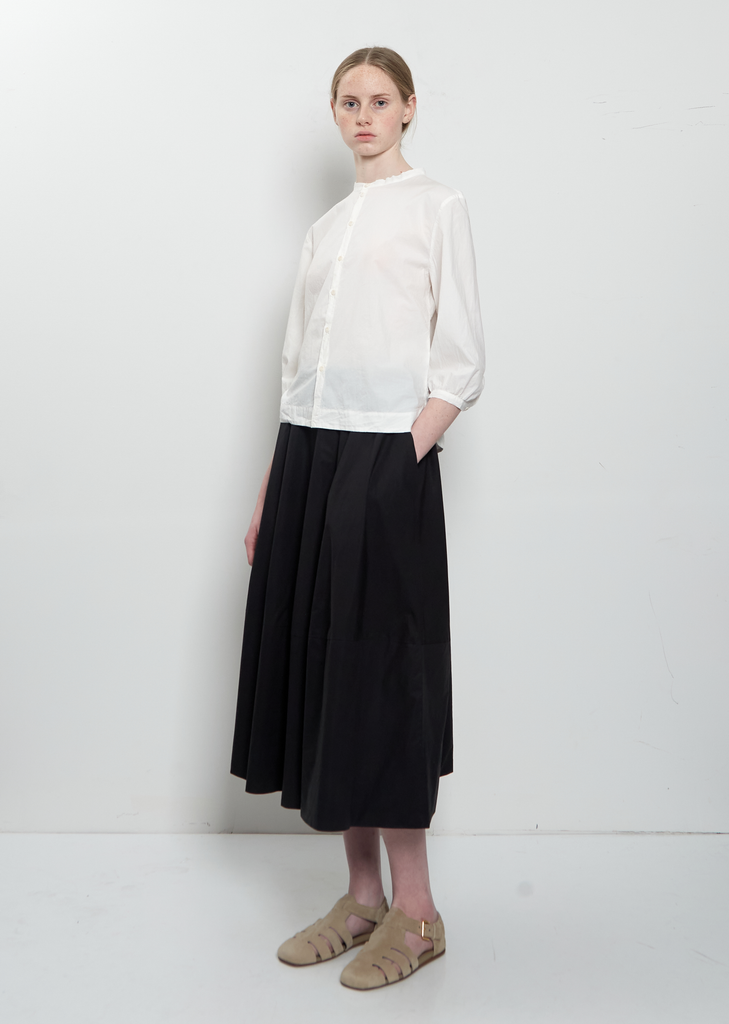 Micra Sushi Light Poplin Blouse — Panna