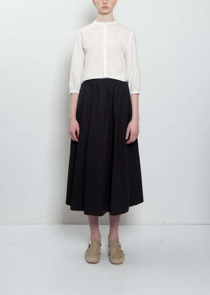 Gea Clara Poplin Skirt — Black
