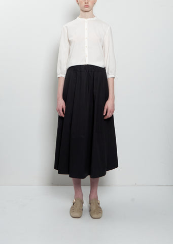 Gea Clara Poplin Skirt — Black