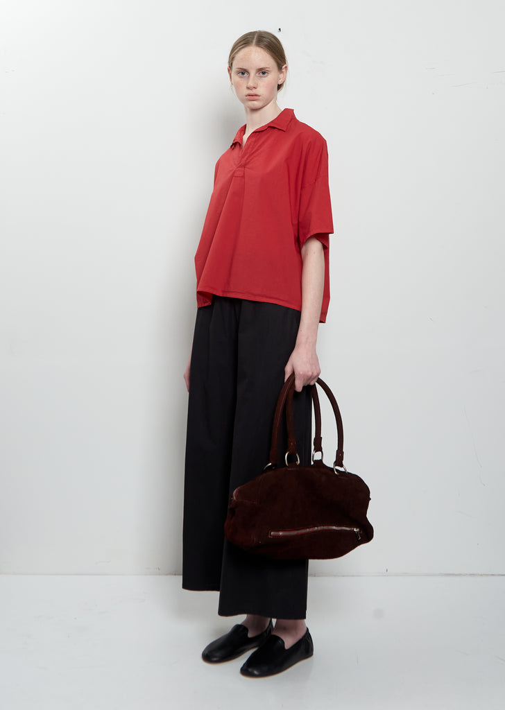 Shoulder Suede Bag, Medium