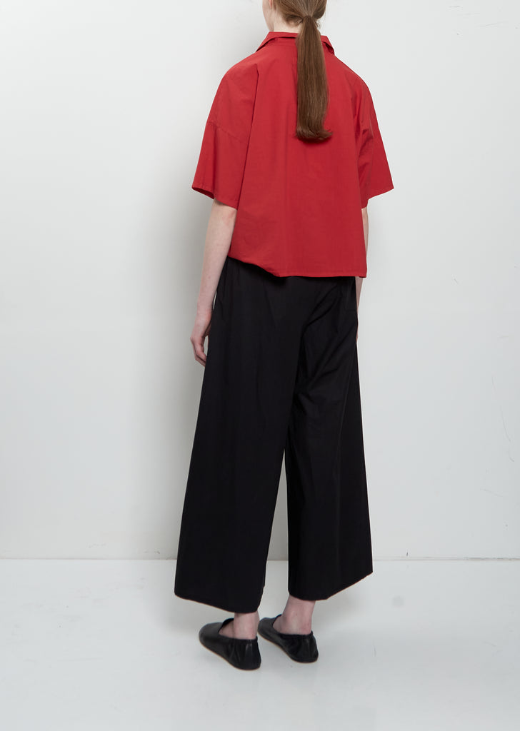 Enne Clara Poplin Pant — Black