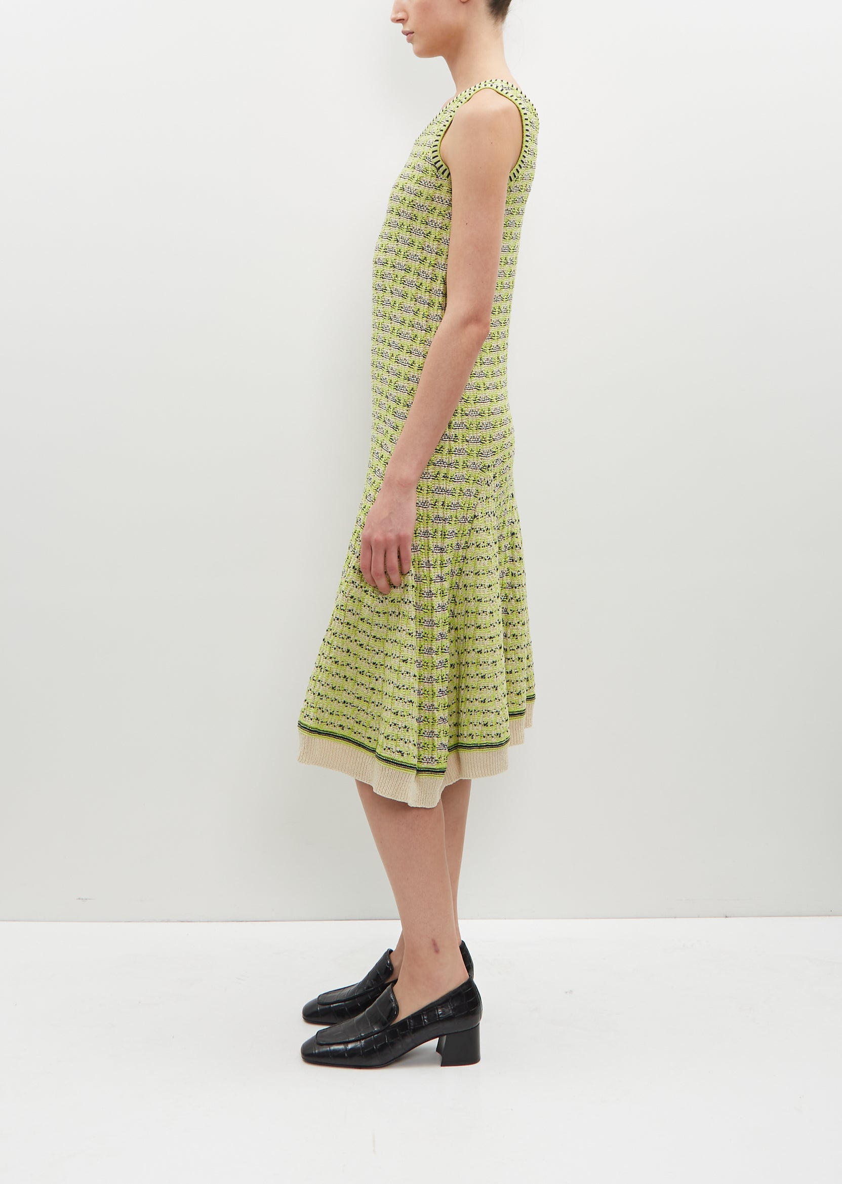 Soar Godet Cotton Knit Dress La Garonne Soar Godet Cotton Knit Dress La Garonne