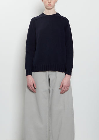 Bus Cotton Knitwear Crewneck Sweater