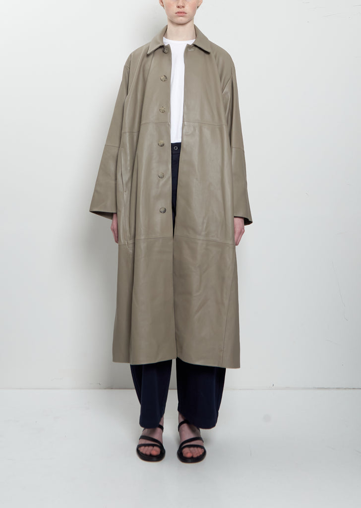 Napa Leather Car Coat