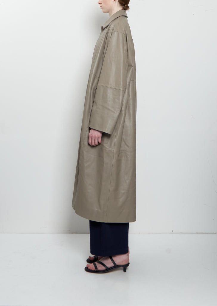 Napa Leather Car Coat