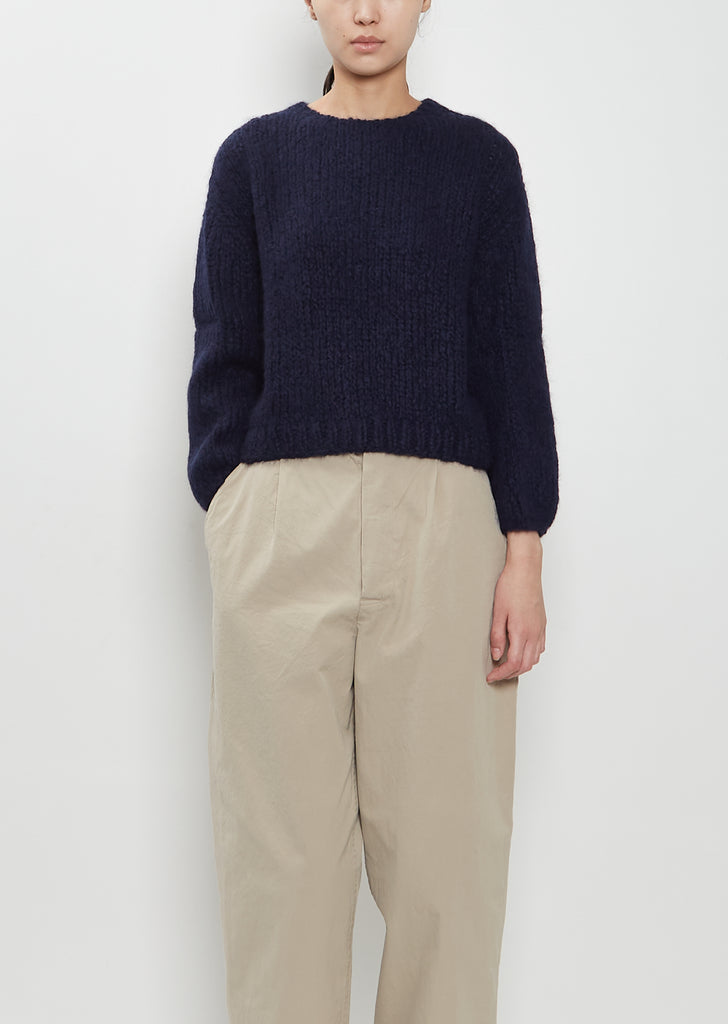 Pamuk Cashmere Silk Sweater — Midnight