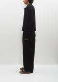 Drawstring Work Pant — Black