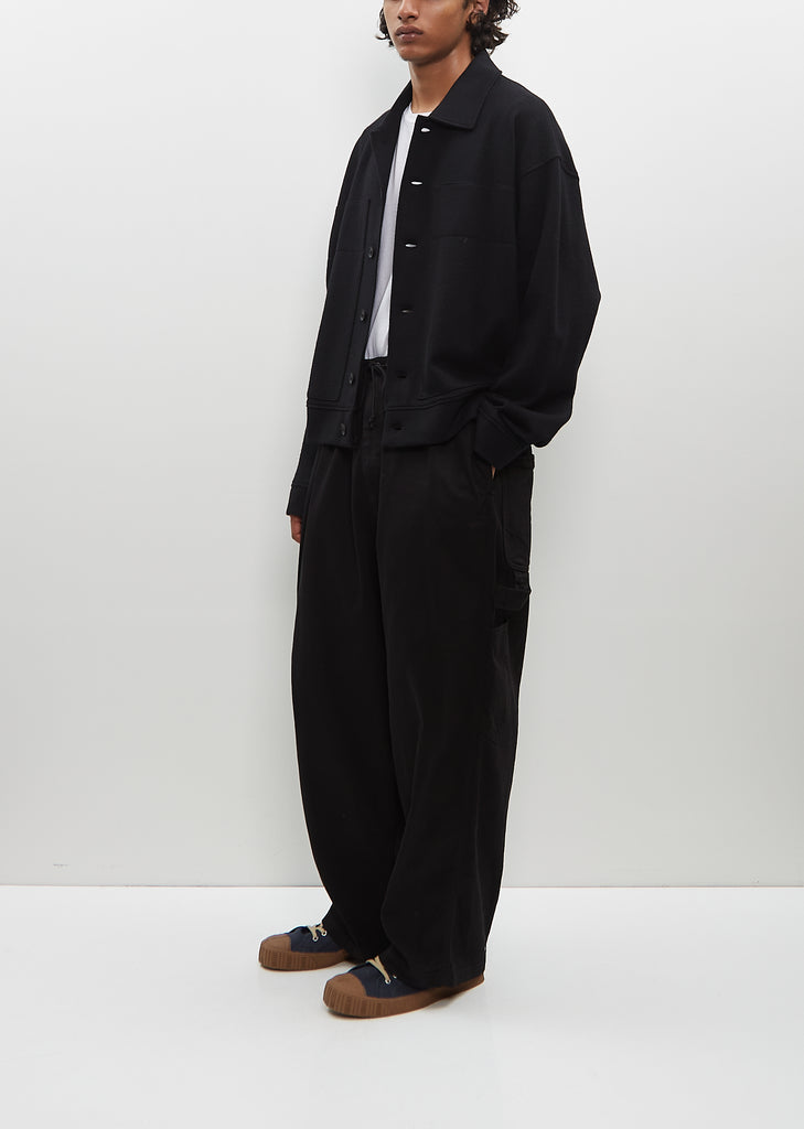 Drawstring Work Pant — Black