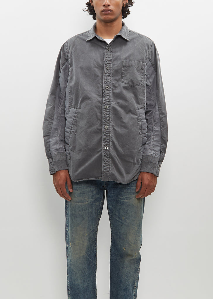 Garment Dye Rip Stop x Nylon Twill Shirt