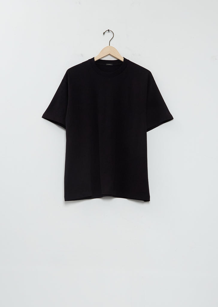 Cotton Jersey Short-Sleeve T-Shirt — Black