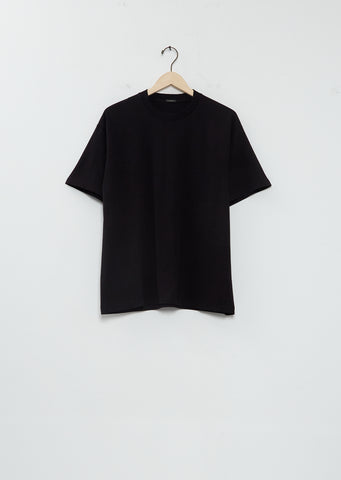 Cotton Jersey Short-Sleeve T-Shirt — Black