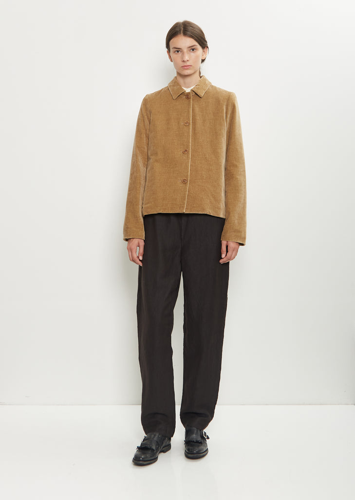 Pwet Cotton Velvet Jacket — Beige