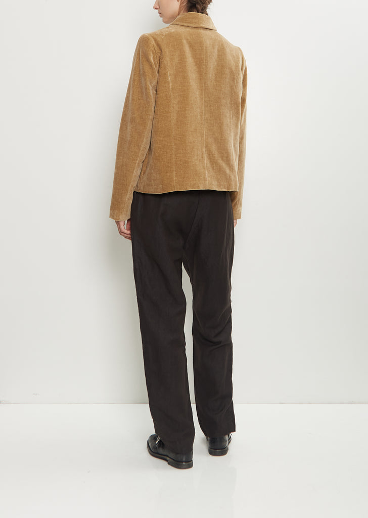 Pwet Cotton Velvet Jacket — Beige