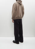 Smooth Soft Sweat Pullover Parka — Olive Brown