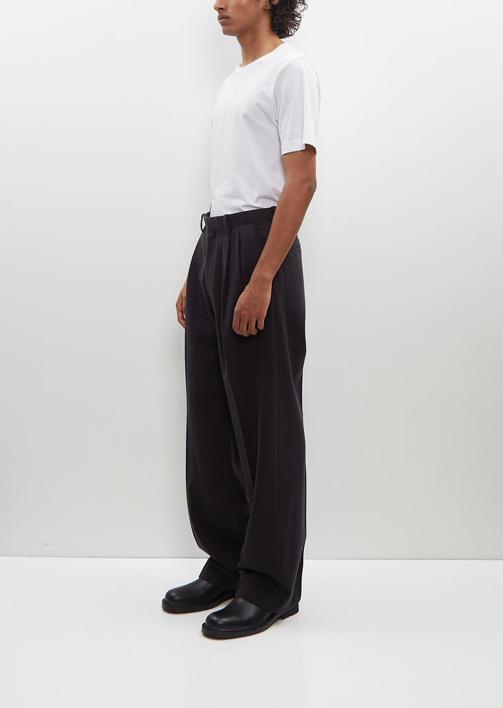 Brushed Super Fine Wool Flannel Slacks