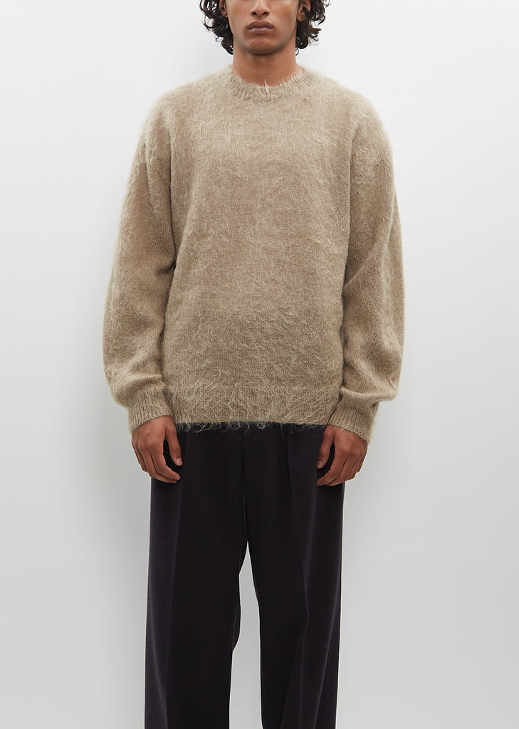 Brushed Super Kid Mohair Knit Pullover