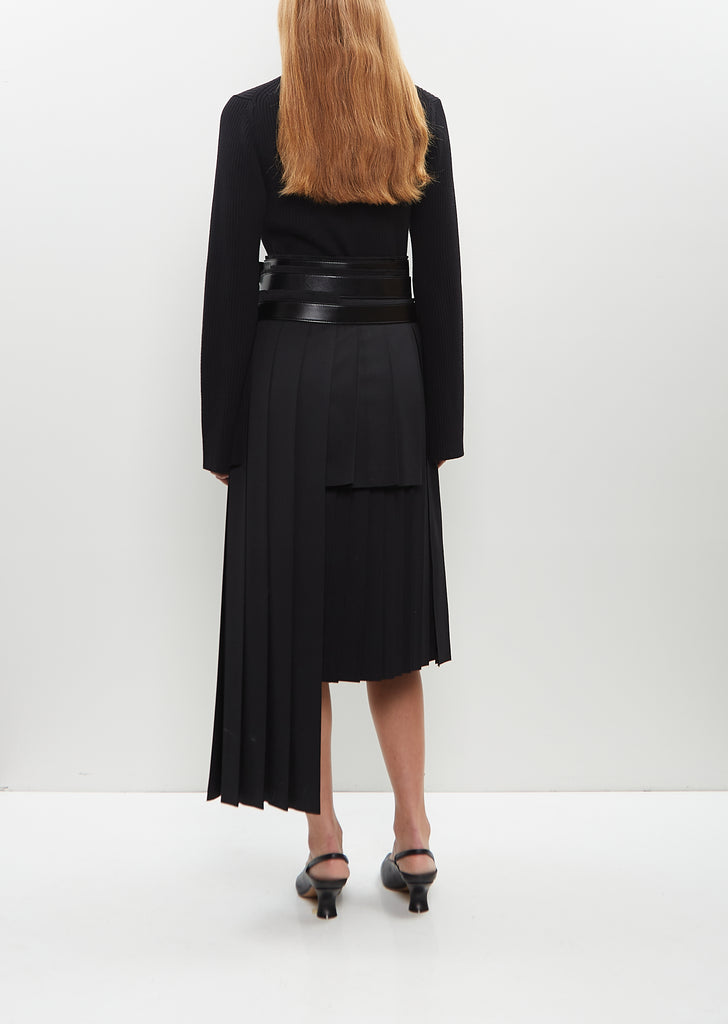 Belted Pleat Skirt