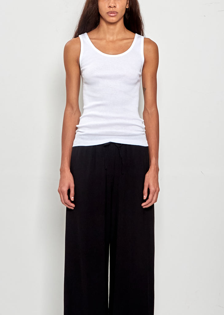 Ribbed Tank Top — White