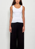 Ribbed Tank Top — White