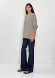 Border Boat Neck Top