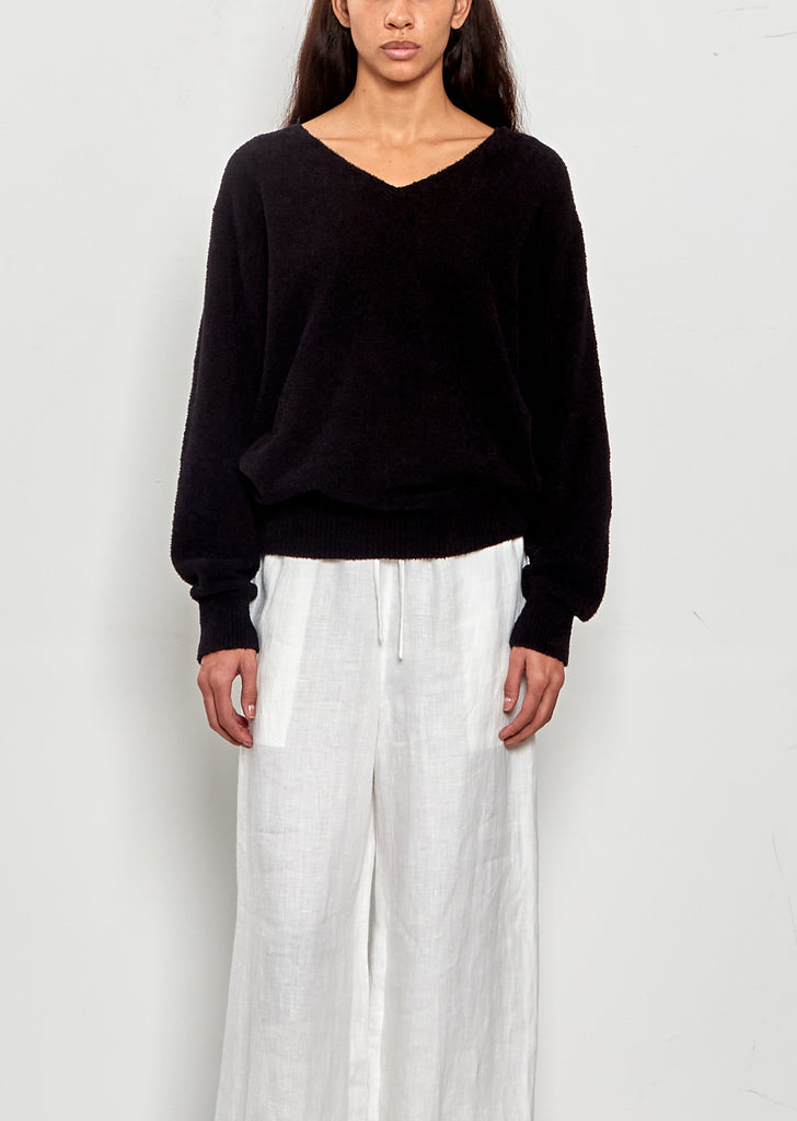 Shaggy Cotton Knit Top