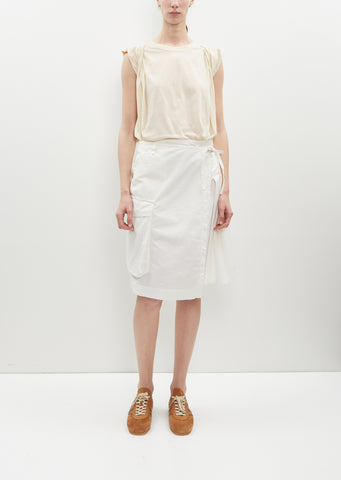 Skilt Cotton Gabardine Skirt
