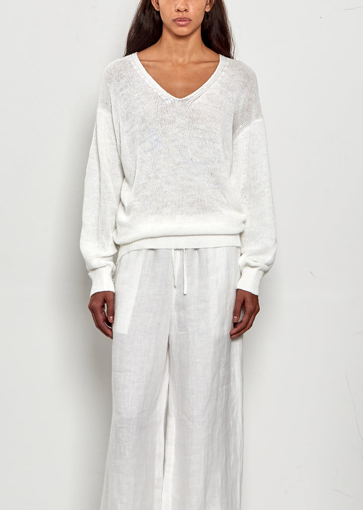 Cotton Knit Relaxed Top