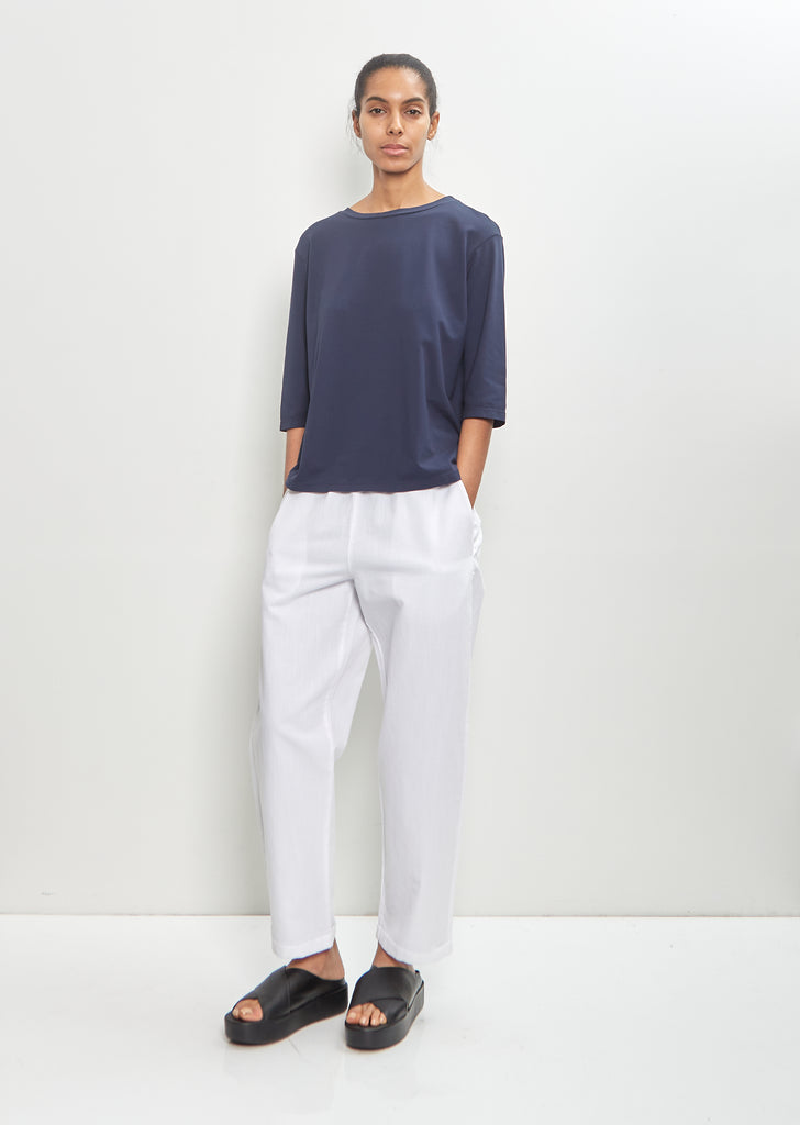 Cotton Linen Vela Pant — White