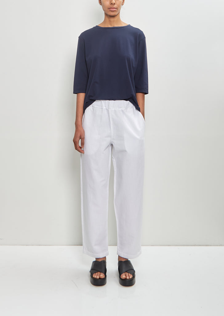 Cotton Linen Vela Pant — White