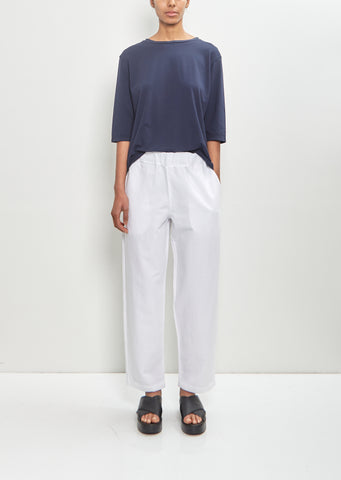 Cotton Linen Vela Pant — White