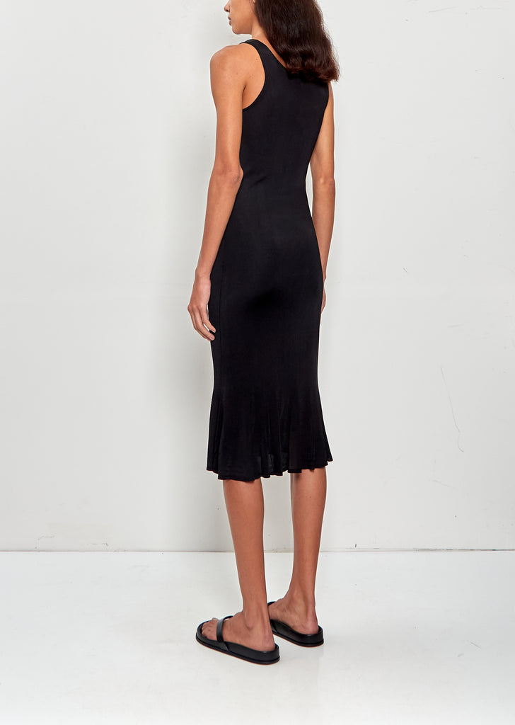 Fluted Hem Dress