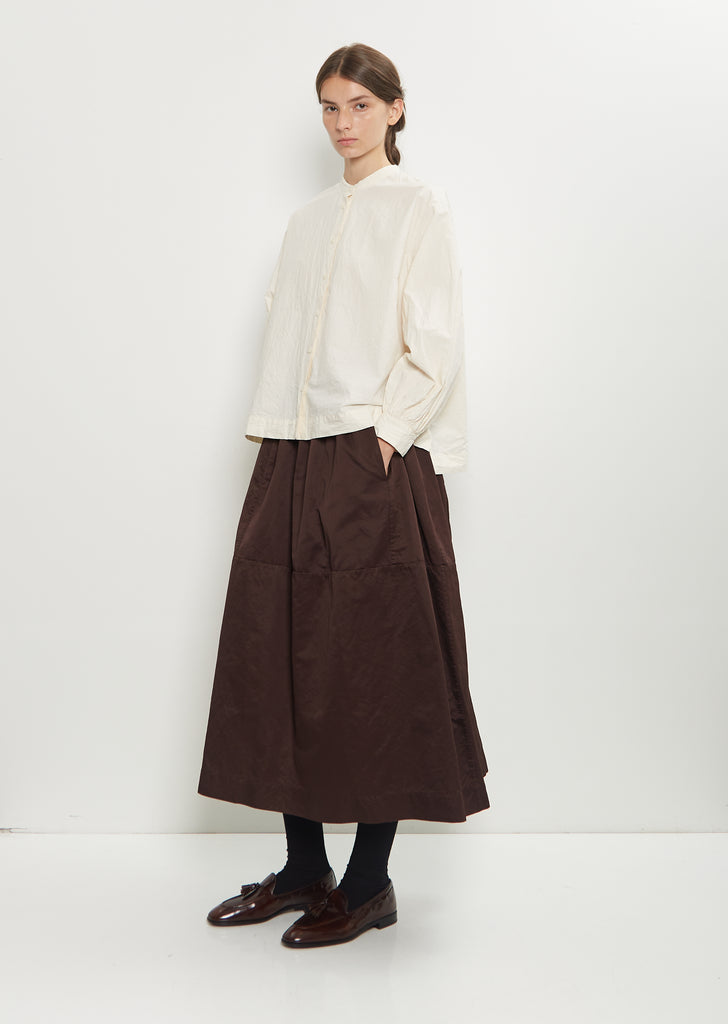 Puffy Cotton Linen Skirt