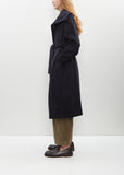 Square Collar Wrap Coat