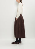 Puffy Cotton Linen Skirt