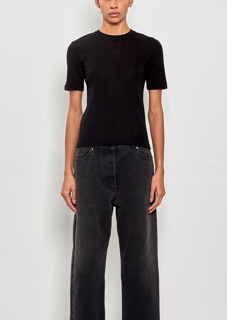 Etina Cotton Top — Black