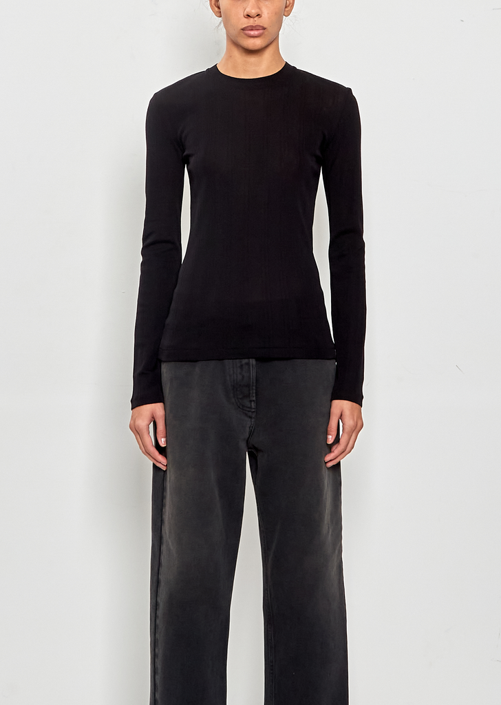 Dantea Cotton Top — Black