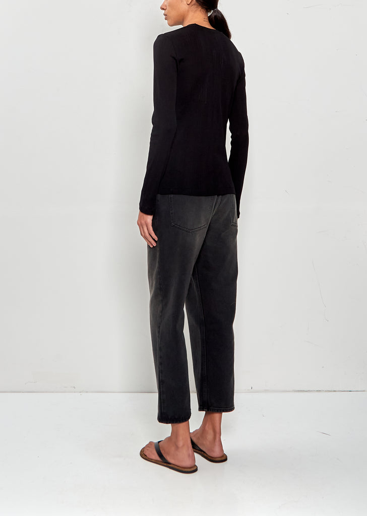 Dantea Cotton Top — Black