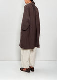 Bulky Tailored Ramie Coat