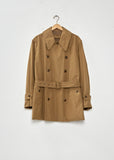 Cropped Cotton Trench