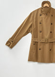 Cropped Cotton Trench