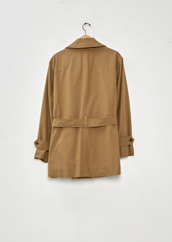 Cropped Cotton Trench