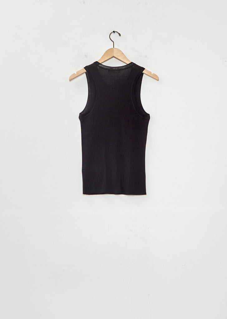 Heirloom Knit Tank — Black