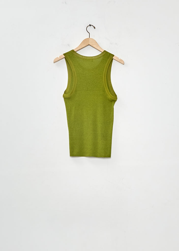 Heirloom Knit Tank — Asparagus